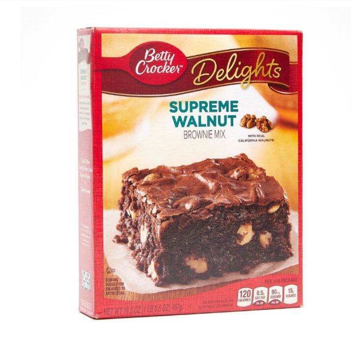 Betty Crocker Delights Supreme Walnut Brownie Mix 467g | Lazada PH