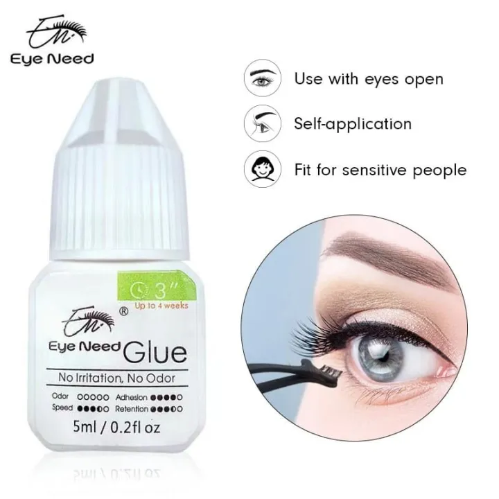 Eye Need 5ml Eyelash Extension Glue for Self and Professional