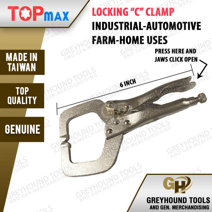 Topmax Locking C Clamp 6 inch Vise Grip TP21086 Lazada PH