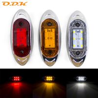 ไฟเครื่องหมายด้านข้างภายนอก6 Led แบบ Smd 12V 24V ไฟสัญญาณวงรีตัวบ่งชี้เตือนด้านข้างรถพ่วงรถบรรทุกคาราวาน