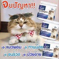 ส่งด่วนฟรี! #LisaCat #Collagen ผงโรย #อาหารแมว หยุดขนร่วง เพิ่มกล้ามเนื้อ ผสมผงไข่เต่า วิตามินรวม เสริมภูมิคุ้มกัน