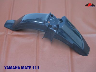 YAMAHA MATE111 MATE 111 PLASTIC FRONT FENDER "BLACK" // บังโคลนหน้า สีดำ สินค้าคุณภาพดี