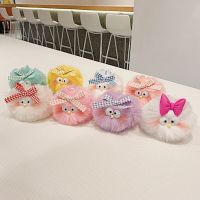 Creative Elf Little Monster Plush Keychain Cartoon Cute Soft Pom Pom Ball Women Car Bag Pendant Mobile Phone Charms Gift Jewelry