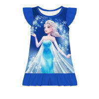 [In stock] เสื้อผ้าเด็กผู้หญิง Aisha Frozen Aisha ชุดเจ้าหญิงชุดเด็กการ์ตูนฤดูร้อน Christmas Gift