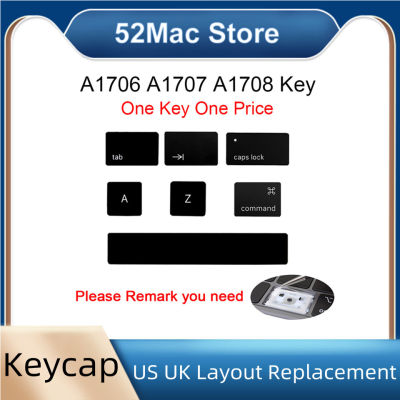 ใหม่ A1706 Keycap สำหรับ MacBook Pro 15 "A1707 A1708 Key One Black One คลิปผีเสื้อ 2016 2017 US UK เปลี่ยน A1706 key-iewo9238