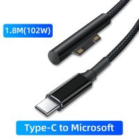 อะแดปเตอร์ USB Atowin 1.8เมตรชนิด C ปลั๊กไฟสำรอง102W 65W 15V 4A PD Microsoft Surface Pro สายชาร์จสำหรับเร็ว7 4 5 6 GO