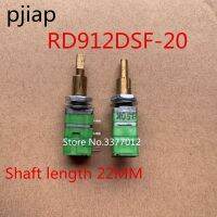 1ชิ้น Rd912dsf Taiwan Alpha Alfa-20โพเทนชิออมิเตอร์แม่นยำสวิตช์แบบ B50k สองแกนความยาว22มม