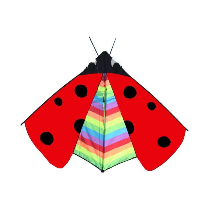 cw-colorful-delta-kite-fly-kite-flying-toys-single-line-easy-to-fly-huge-wingspan-triangle-ladybug-kite-for-garden-family-trips