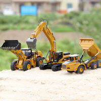 1:50 รถดัมพ์บรรทุกExcavatorรถตักล้อสำหรับโชว์รถโมเดลเหล็กรถก่อสร้างของเล่นสำหรับของขวัญวันเกิดเด็กชายคอลเลกชันรถ