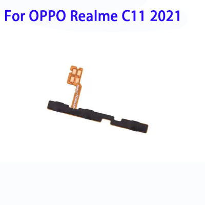 5ชิ้นปุ่มเปิดปิดปุ่มปรับระดับเสียงสายเคเบิ้ลยืดหยุ่นสำหรับ Realme OPPO C11 2021อะไหล่สายเคเบิล