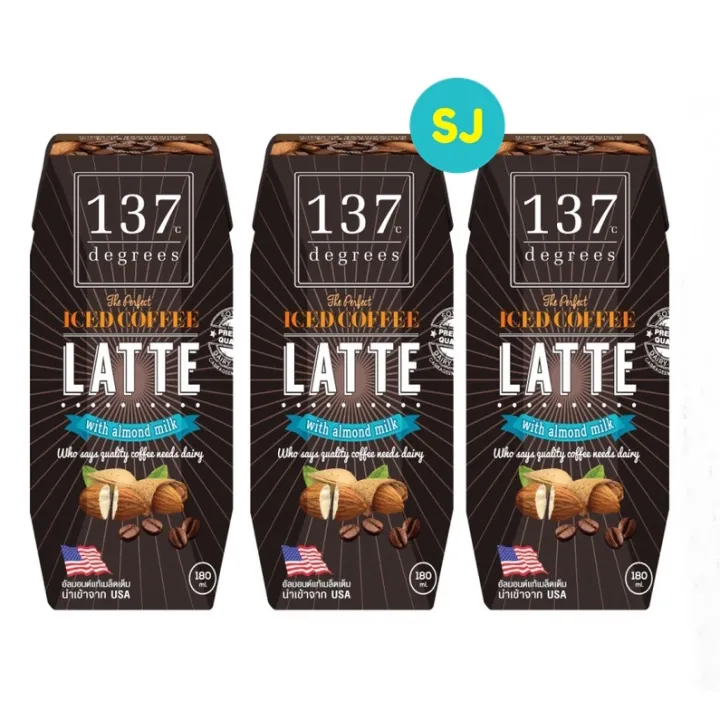 137 Degrees Almond Milk Iced Coffee Latte 180ml Lazada