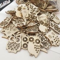 【YF】❅❣  10 Pcs Embellishment Hollow Cutout Shapes Crafts for Card Making Scrapbooking Wood Wedding Decorations