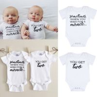 Newborn Twins Baby Boys Girls Clothes Bodysuit Playsuit Matching Outfits Size 0-24M  by Hs2023