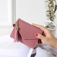 Card Holder Coin Lady Money Folding Leather Short Small Women