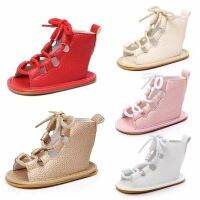 【hot】！ 2020 Fashion Newborn Infant Baby Sandals Non-slip Bandage Pram Shoes Anti-Slip