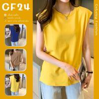 ꕥCatalog Fashionꕥ เสื้อยืดแขนกุด ไม่มีลาย 5 สี ผ้านิ่มเด้งใส่สบาย