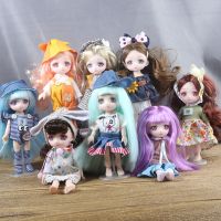 (Popular toys) ตุ๊กตา BJD ครบชุด13เคลื่อนย้ายได้ร่วมตุ๊กตาการ์ตูนตาชุดของเล่นยิ้มใบหน้าใหม่ล่าสุดเสื้อผ้าแต่งหน้าของเล่นสาวของขวัญ