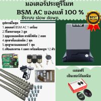 มอเตอร์ประตูรีโมท BSM AC 1000KG (มอเตอร์ 1 เครื่อง รีโมท 3 ตัว กุญเเจ 2 ดอก เฟือง สะพาน 4 เมตร กันหนีบเดินสาย 1 กล่อง)