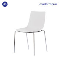 Modernform เก้าอี้เอนกประสงค์ เก้าอี้สัมมนา เก้าอี้ประชุม รุ่น CT390 ขาเหล็ก สีขาว