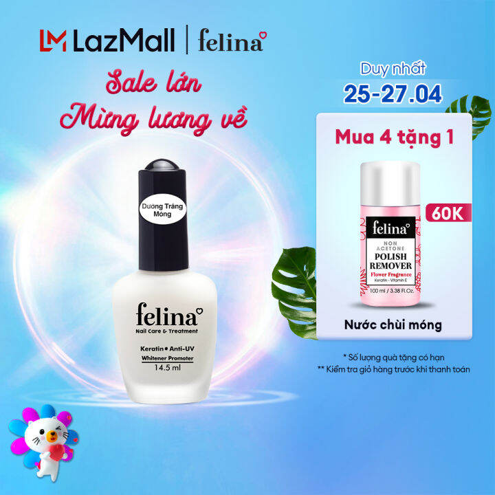 Sơn dưỡng móng cao cấp Felina Nail 14,5ml - Dưỡng trắng móng và ...