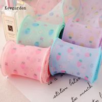 【hot】！ Wholesale 30 Yards Roll with Strawberry Print for Hair Accessories Packing Crafts