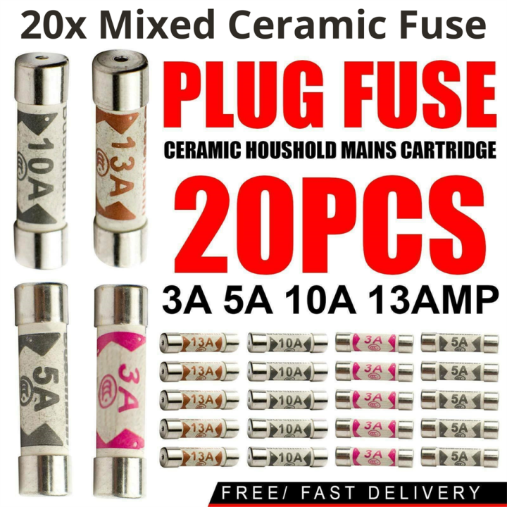 13 Electric Plug Cartridge Fuse Fuses Mixed Ceramic AMP Lazada PH