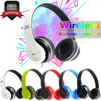 HUAQOO หูฟังบลูทูธ ไร้สาย P47 Bluetooth Headphone Stereo ใส่เมมได้ คุยโรทศัพท์ รับสายสนทนา