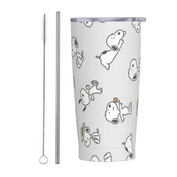 420ml Snoopy Straw Cup with Lid Change Coffee Cup Reusable Cups