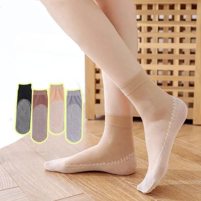 [Lady Sugar] ถุงเท้าข้อสั้น ผ้าฝ้าย ผ้าไหม กันลื่น ดูดซับเหงื่อ ระบายอากาศได้ดี สําหรับผู้หญิง จํานวน 1 คู่