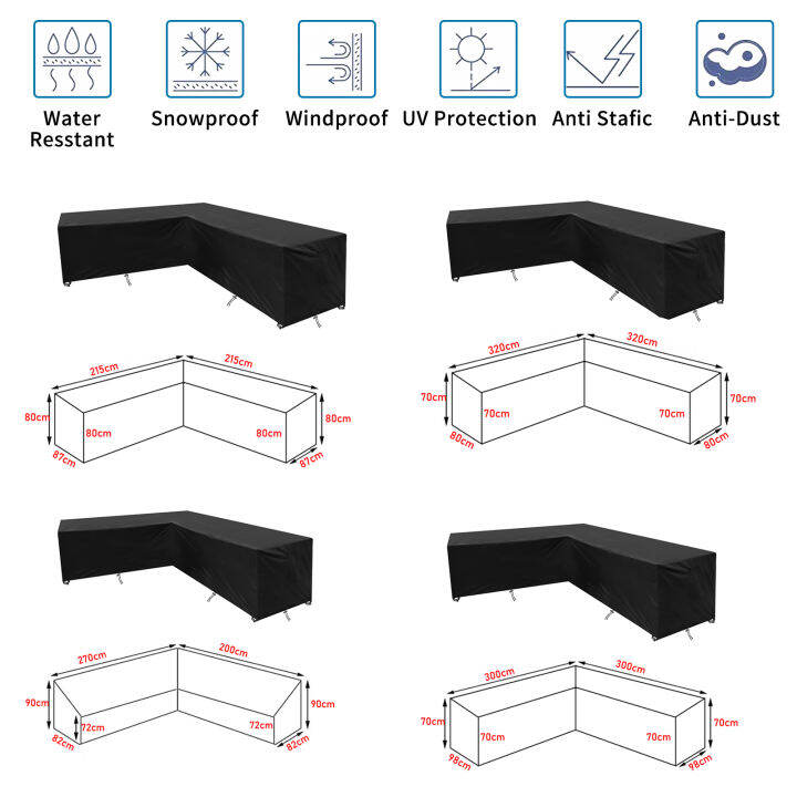 210d-กันน้ำฝุ่นปกมุมโซฟาปก4ที่นั่งการ์เด้นคอร์ทยาร์ดโซฟาปกรูปตัว-l-โซฟาปกฝาครอบป้องกันม้านั่ง-cove