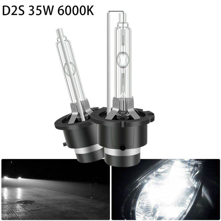 บริสุทธิ์สีขาว6000k-d2s-โคมซีนอน-hid-หลอดไฟหน้า-ติดตั้งง่ายข้อผิดพลาดฟรี