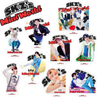 Kpop STRAY เด็กตัวเลขอะคริลิค Stand Bang Chan Hyunjin Felix HAN LEE KNOW SKZS Mini World รูปเดสก์ท็อปตกแต่ง