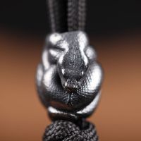 Snake Knife Beads Outdoor Umbrella Rope Woven Lanyard Punk Paracord Pendants Jewelry Accessories