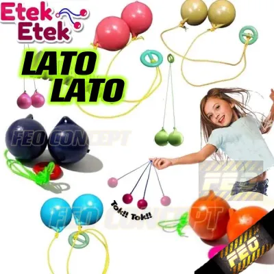 ASM Pro Clackers Lato Ball,ลูกบอล Etek Etek ของเล่นลูกบอล Tok Latto เก่า Latto Fidget ของเล่นของเล่นทาสต่อต้านความเครียด