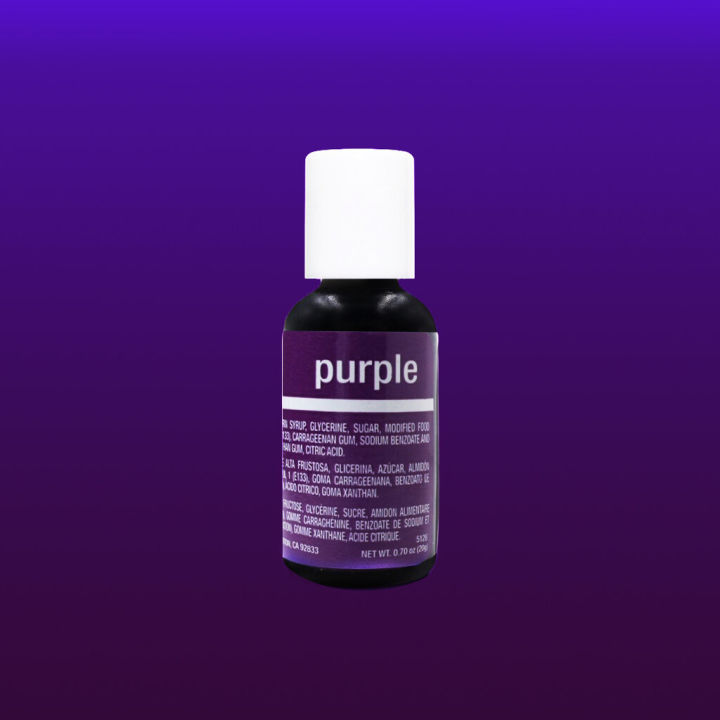 สีเจล สีม่วงเข้ม/ Chefmaster Purple Liqua-Gel Food Coloring 20ml (5128) /0.7 oz