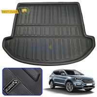 Fit For Hyundai Santa Fe 7 Seater 2013-2018 2014 2015 Rear Trunk Cargo Mat Boot Liner Tray Floor Car Mud Kick Protector Pad