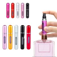 Wholesale 5ml Perfume Atomizer Portable Liquid Container Cosmetic Traveling Mini Aluminum Spray Alcochol Empty Refillable Bottle Travel Size Bottles C