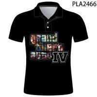 Hombre Camisas De Polo Grand Theft Auto 4 Series Fashion Camisas Streetwear Homme Casual Harajuku Hombres Cool Short Sleeve Ropa