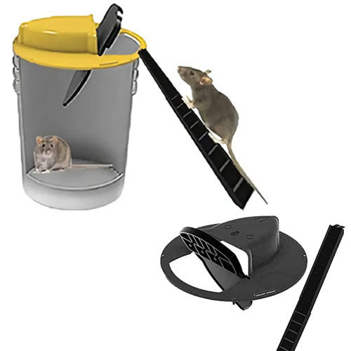 Flip and Slide Bucket Lid Mouse Trap, Rat Trap , Auto Reset, Multi