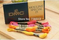 ◑⊙ 100 Pure Cotton DMC Floss Cross Stitch Floss Thread Yarn 8.7Yard/pcs