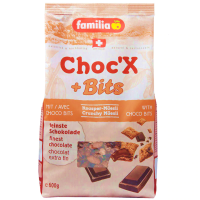 Familia CHOCX BITS Crunch Cereal 600g. แฟมิเลีย ช็อค เอ็กซ บิทส์ ซีเรียล ครันซ์ รสช็อคโกแลต 600g.