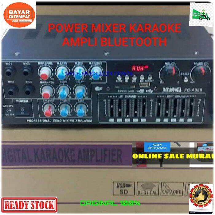 NEW ORIGINAL EQUALIZER BLUETOOTH POWER AMPLI DIGITAL ECHO MIXER KARAOKE ...