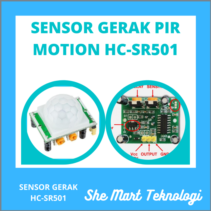 Modul PIR Sensor Gerak HC SR 501 SR501 Sensor Detektor | Lazada Indonesia