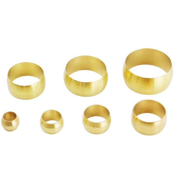 3mm 4 6 8 10 12 14 16 mm Brass Ferrule Compression Sleeve Seal Ring Fit