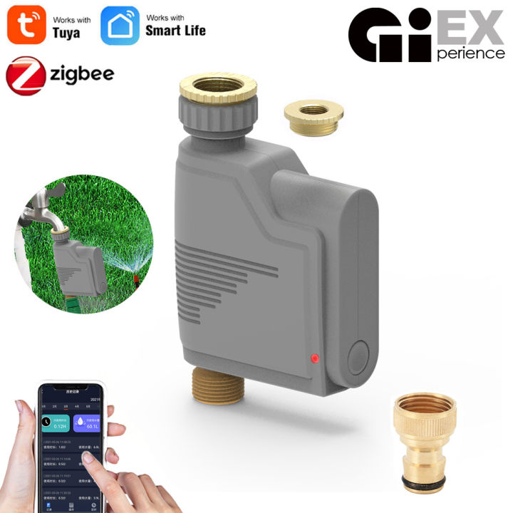 zigbee-wifi-สวนรดน้ำจับเวลาสมาร์ทสปริงเกลอร์หยดชลประทานระบบควบคุมน้ำ-tuya-alexa-home