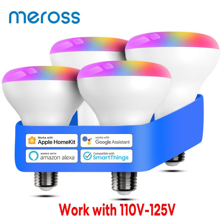 meross-หลอดไฟไฟอัจฉริยะควบคุมผ่านไวไฟ14w-e26-110v-led-rgbww-แอปเปิ้ลสนับสนุนหลอดไฟแบบหรี่ได้ชุดบ้าน-google-ช่วย-alexa-และ-smartthings
