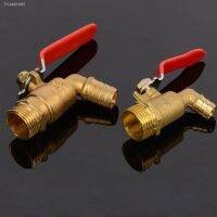 ❖﹍☋ 1/2 3/4 1 Hot Water Brass Faucet Valve Boiler Faucet Elbow Tap Ball valve with Handle