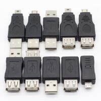 10ชิ้น Otg 5pin F/ M ตัวเปลี่ยนขนาดเล็กอะแดปเตอร์แปลง Usb ตัวผู้เป็นอุปกรณ์ขนาดเล็กเชื่อมต่อ Usb แปลงหัวรับยูเอสบีไมโคร