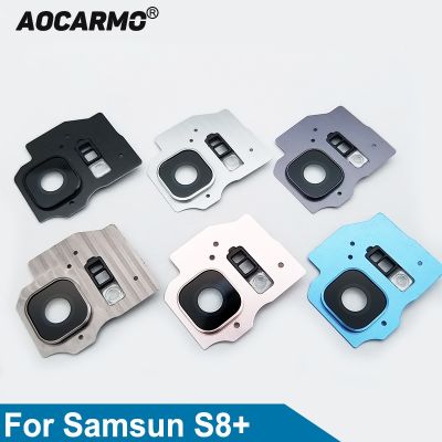 【CW】 Aocarmo Rear Back Camera Lens Glass Ring Cover With Frame Adhesive For Samsung Galaxy S8 SM-G9550 / S8 Plus 6.2 quot; Replacement