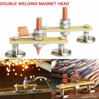 Double Welding Magnet Head Ground Clamp Magnetic Support Clamp Holder Fixture เครื่องเชื่อมที่แข็งแกร่งเครื่องดูดขนาดใหญ่ดูดซับน้ำหนัก N35